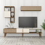 Hanah Home Milan TV - Nogal y Crema